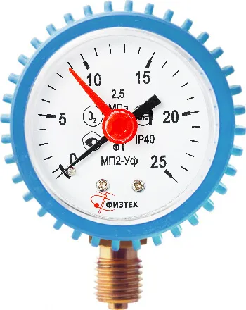Вакуумметры, мановакуумметры, манометры общетехнические ВП2-Уф, МВП2-Уф, МП2-Уф (Диаметр: 63 мм)