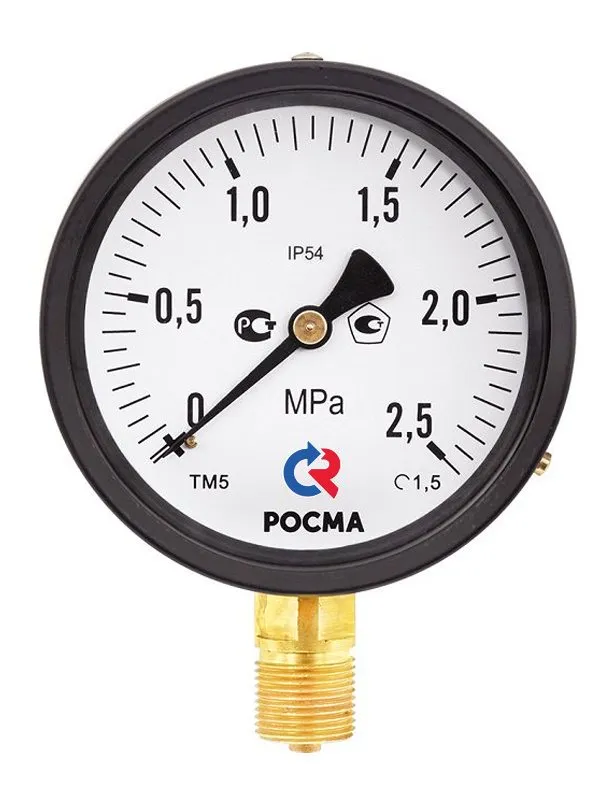 Манометры ТМ-510 IP54 и ТМ-610 IP54 с по­вы­шен­ной пы­ле­вла­го­защи­щен­ностью