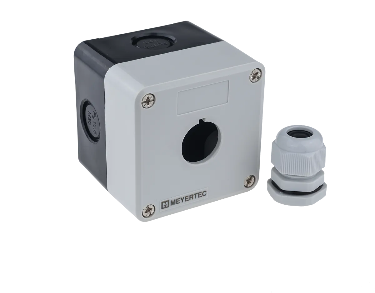 Корпус кнопочного поста, 1 место, серый, IP54