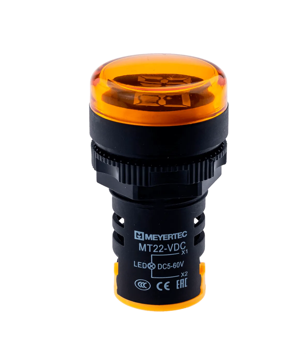 Индикатор напряжения, 5-60V DC, желтый