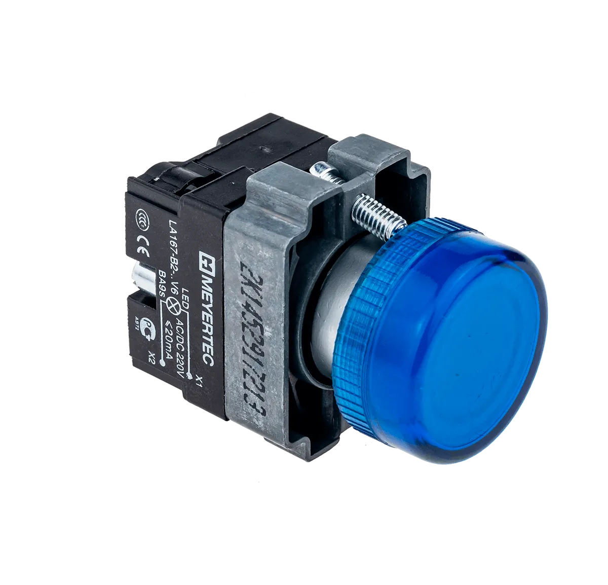 Сигнальная лампа синий, 220V AC/DC