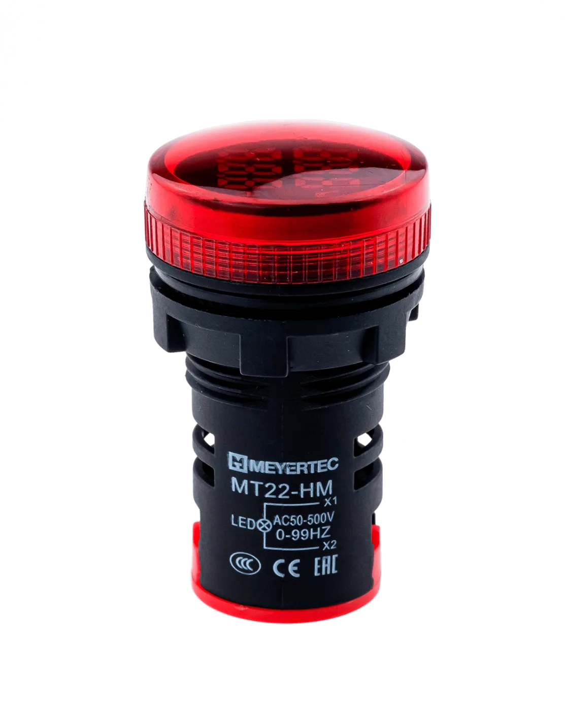 Индикатор напряжения и частоты, красный