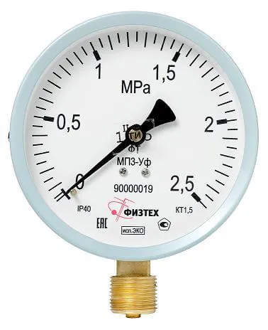 Манометры МП3-Уф исп ЭКО общетехнические (Диаметр: 100 мм)