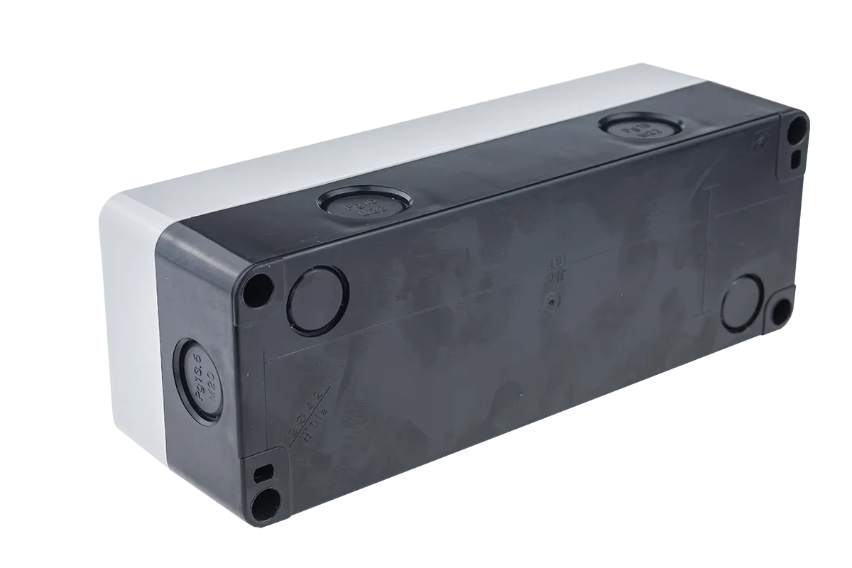 Корпус кнопочного поста, 5 отверстий, серый, IP54