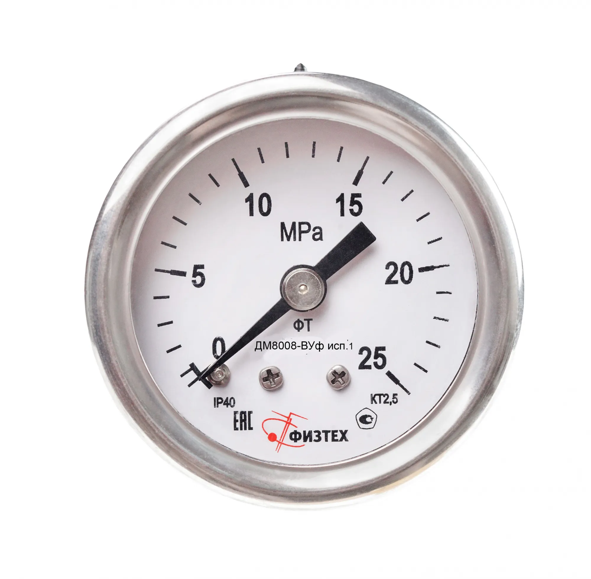 Манометры виброустойчивые ДМ8008-ВУф исп 1 ОШ d.40 (Диаметр: 40 мм)