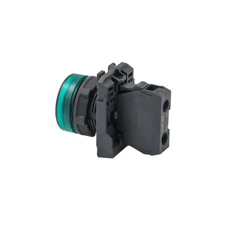 Лампа сигнальная зеленая, 220V AС/DC, IP65, пластик