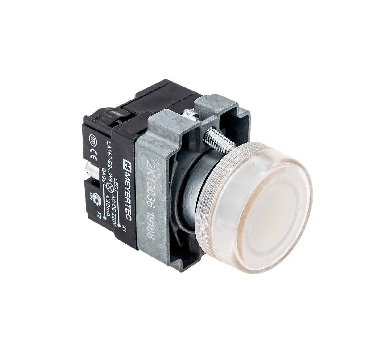 Сигнальная лампа белый, 220V AC/DC