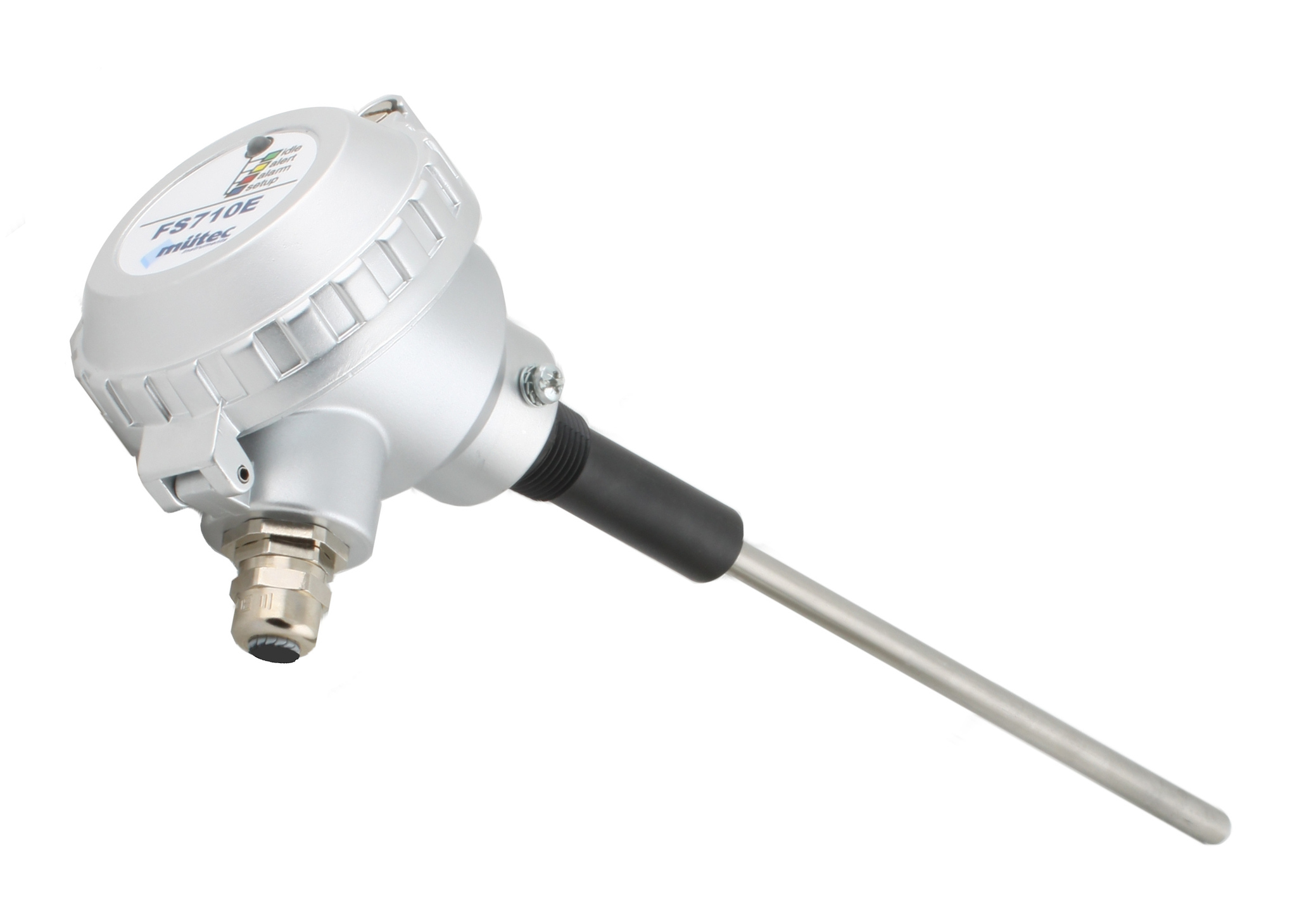 Датчик пыли, зонд L=350 мм, -20 +150 С, Pmax=2 bar, 24 VDC, IP 65, соединение- резьба 1/2" NPT пластик, выходной сигнал- реле DPDT, кабель 2 метра