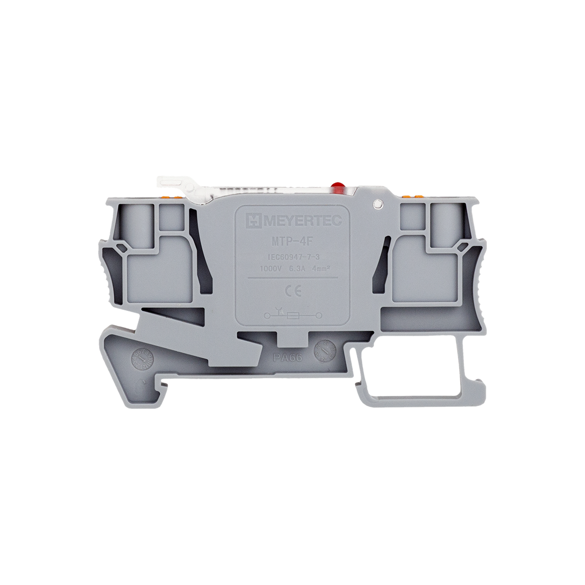 Клемма push-in с держателем предохранителя, 4 мм², индикация 220В