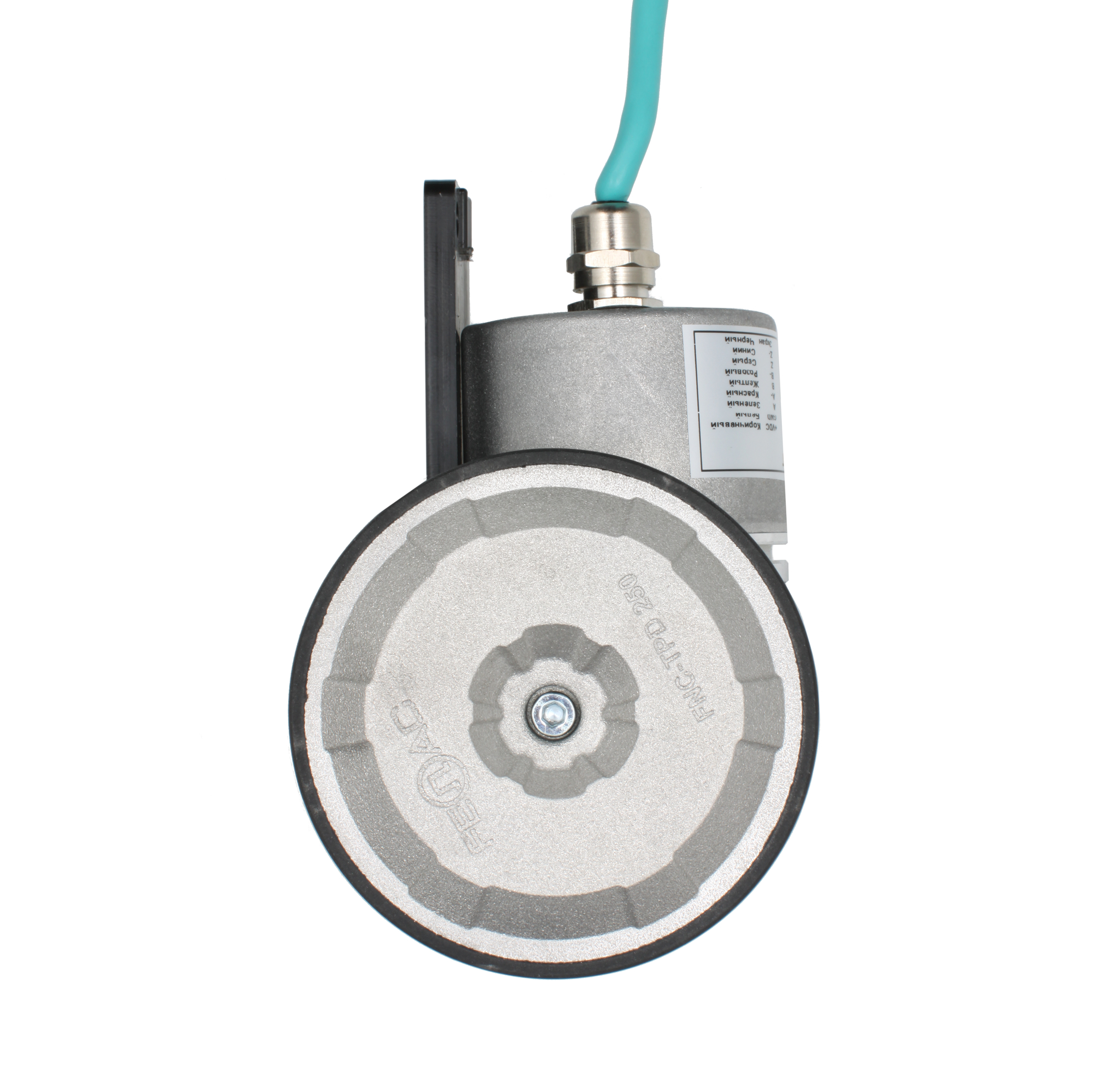 INNOCONT Инкрементальный энкодер с мерным колесом L=250мм, 1 имп/10мм, 5…30VDC, IP65, -20…+85C, кабель 2м ENC TPD 251