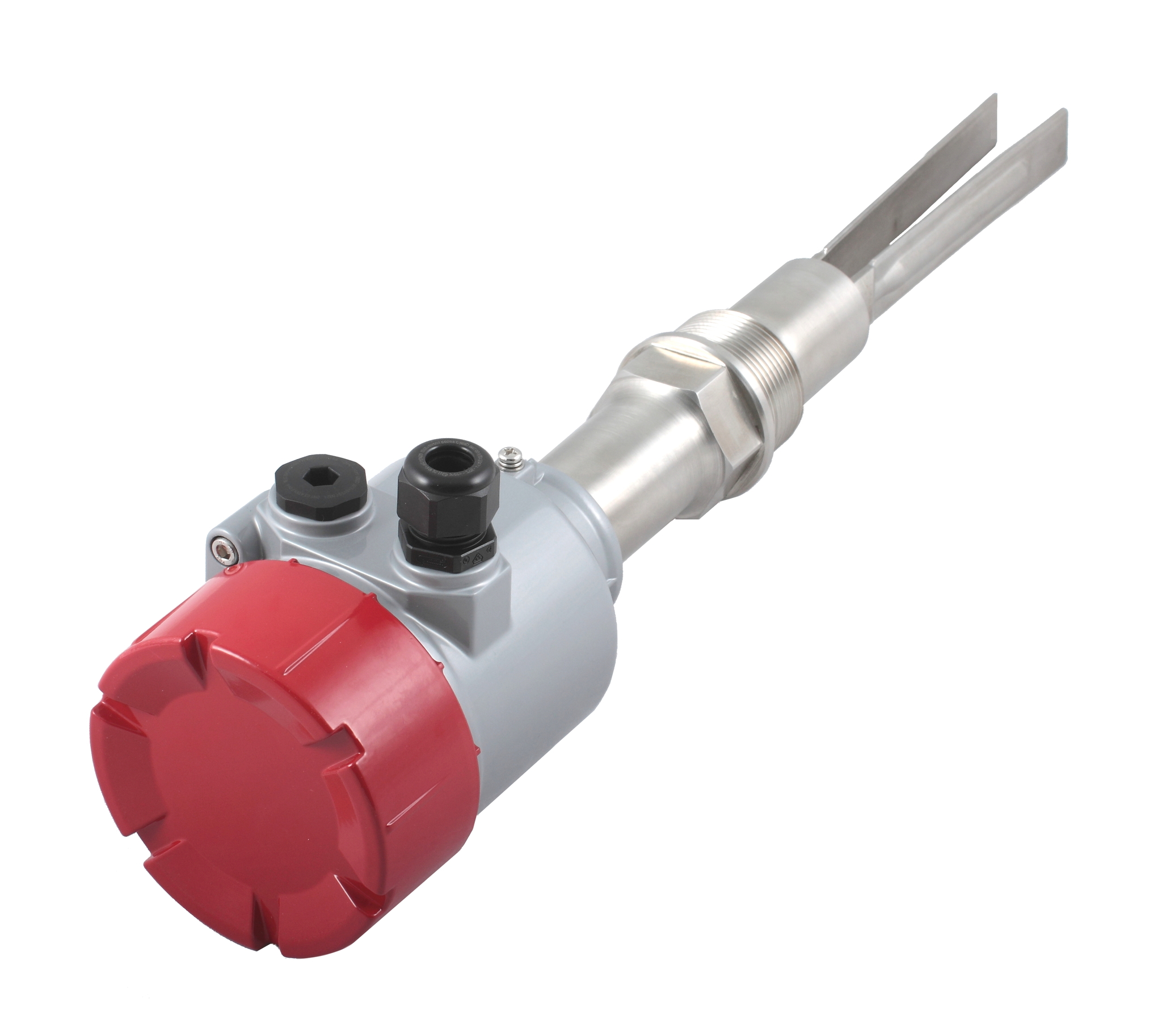 Вибрационный датчик предельного уровня сыпучих материалов в алюм. корпусе, -40 +150 С, Pmax=10 bar, 22-265 VAC - 20-46 VDC, IP 67, чувств. от 10 г/л, соединение- резьба G 1 1/2", нерж. сталь 304, удлинение 600 мм, нерж. сталь 304, выход- реле DPDT