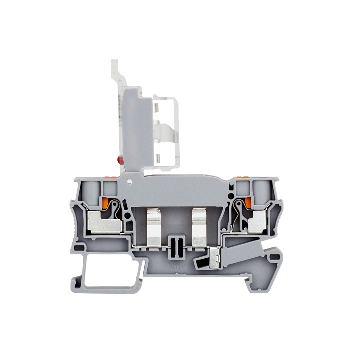 Клемма push-in с держателем предохранителя, 4 мм², индикация 220В
